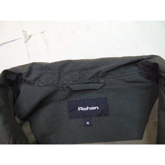 Rohan Men M Mesh Lined Windbreaker Jacket Gray Full Zip Outdoor Utility Work - Picture 4 of 8